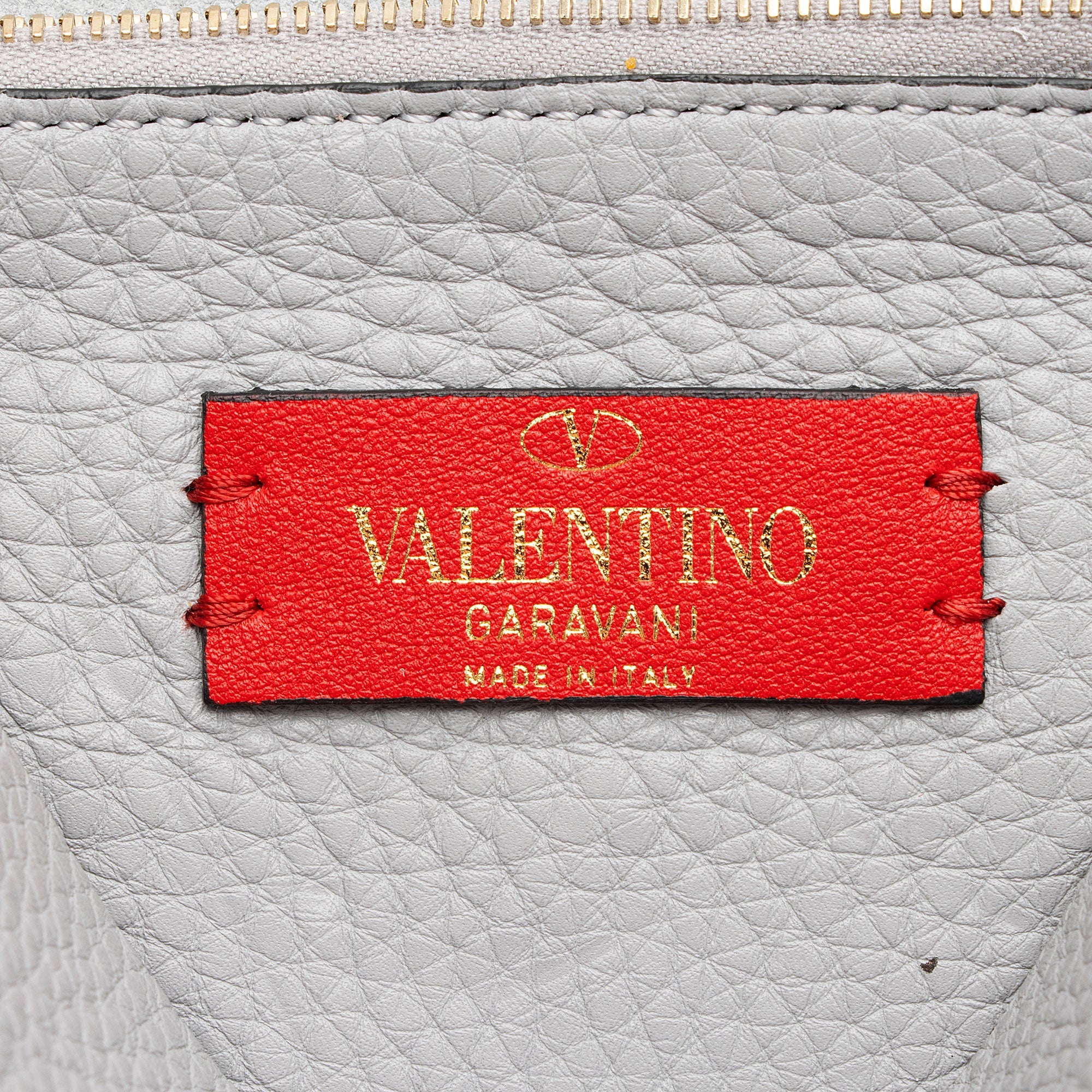 Valentino Grainy Calfskin Rockstud Flap Side Slip Crossbody