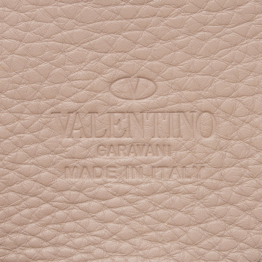 Valentino Grainy Calfskin Rockstud Flap Small Crossbody Bag (SHF-23894)