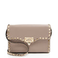 Valentino Grainy Calfskin Rockstud Flap Small Crossbody (SHF-yYGh00)