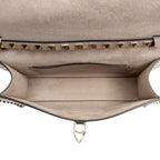 Valentino Grainy Calfskin Rockstud Flap Small Crossbody (SHF-yYGh00)