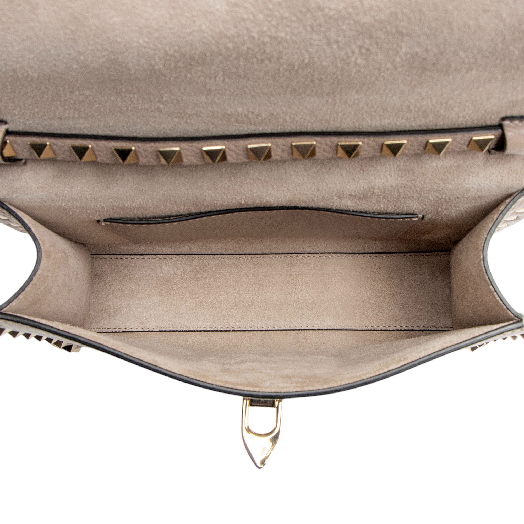 Valentino Grainy Calfskin Rockstud Flap Small Crossbody (SHF-yYGh00)