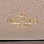 Valentino Grainy Calfskin Rockstud Flap Small Crossbody (SHF-yYGh00)