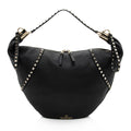 Valentino Grainy Calfskin Rockstud Hobo (SHF-koVIVI)
