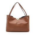 Valentino Grainy Calfskin Rockstud Slouch Medium Tote