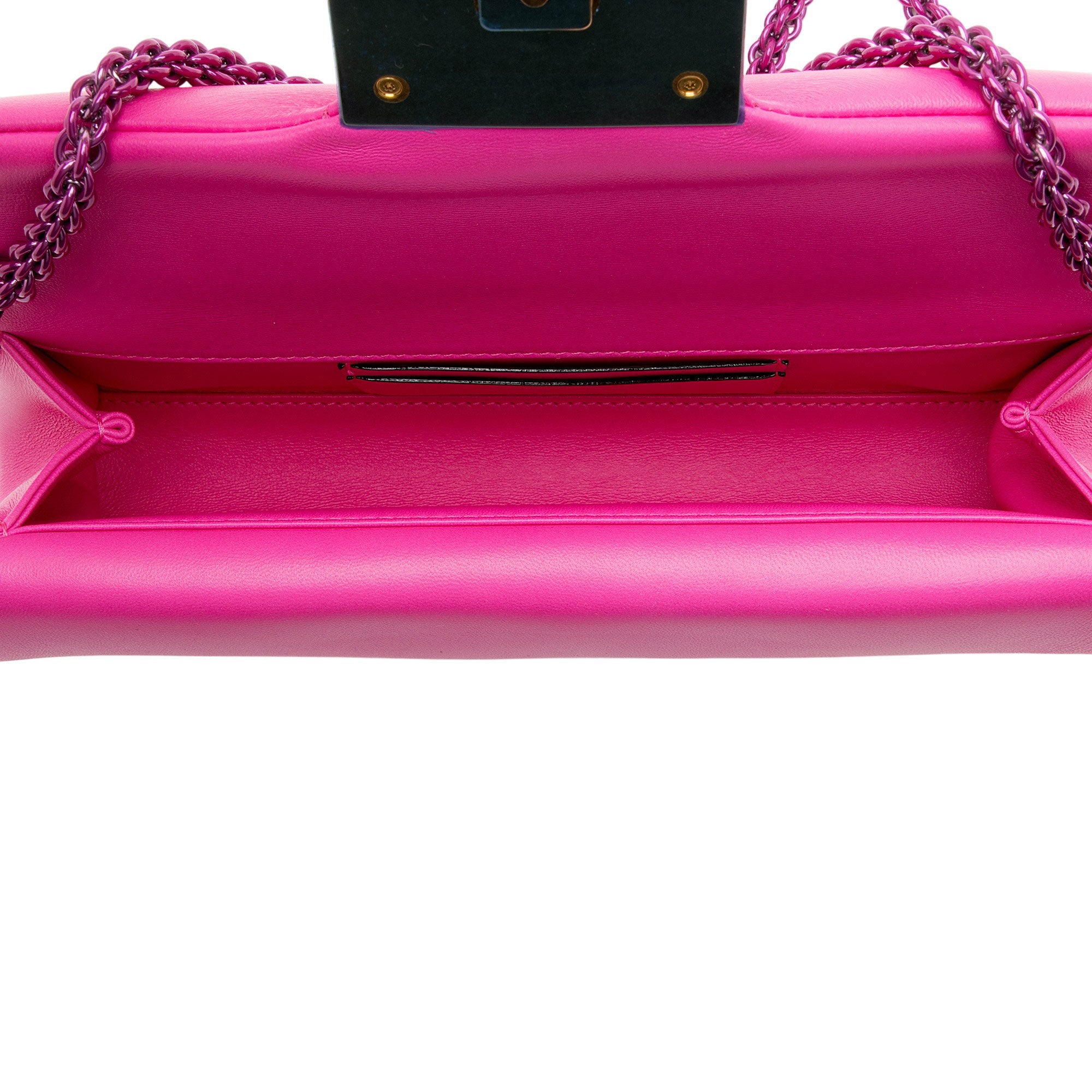 Valentino Lambskin One Stud Clutch