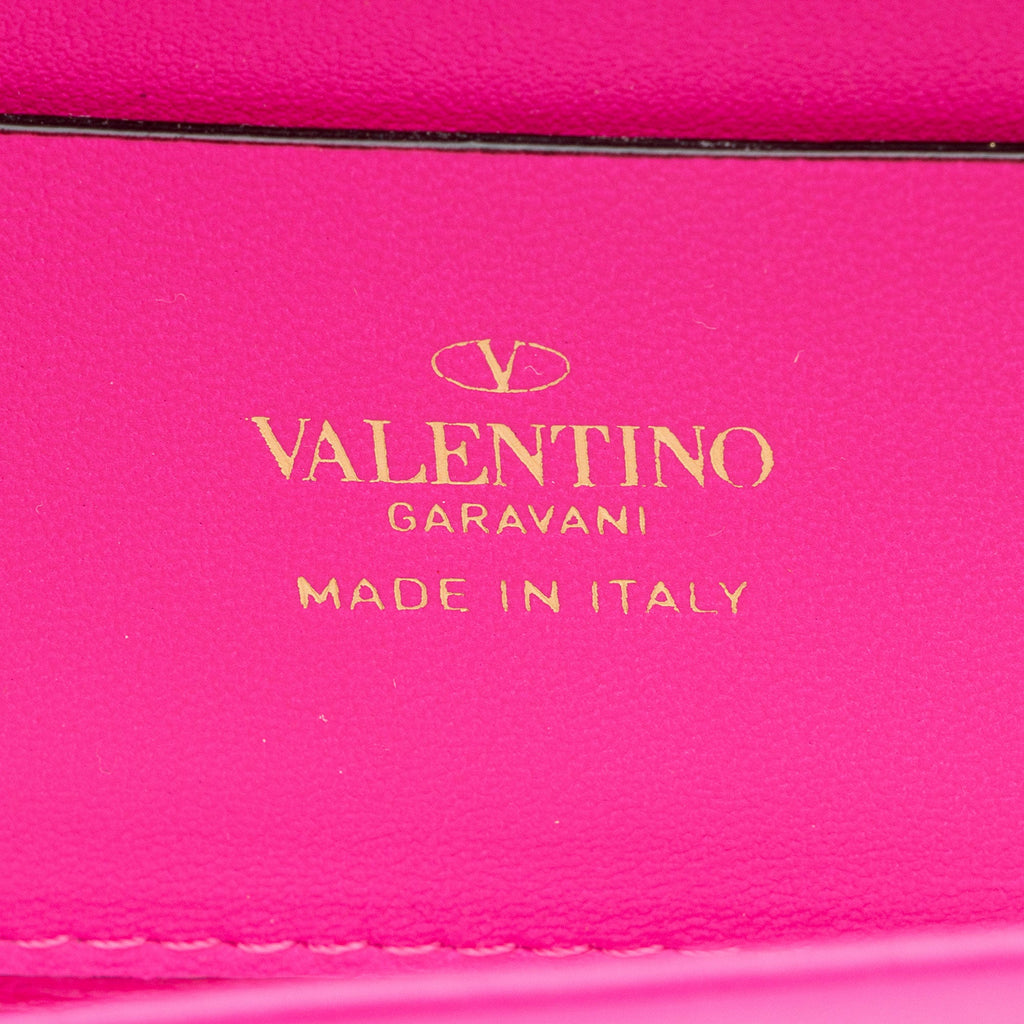 Valentino Lambskin One Stud Clutch