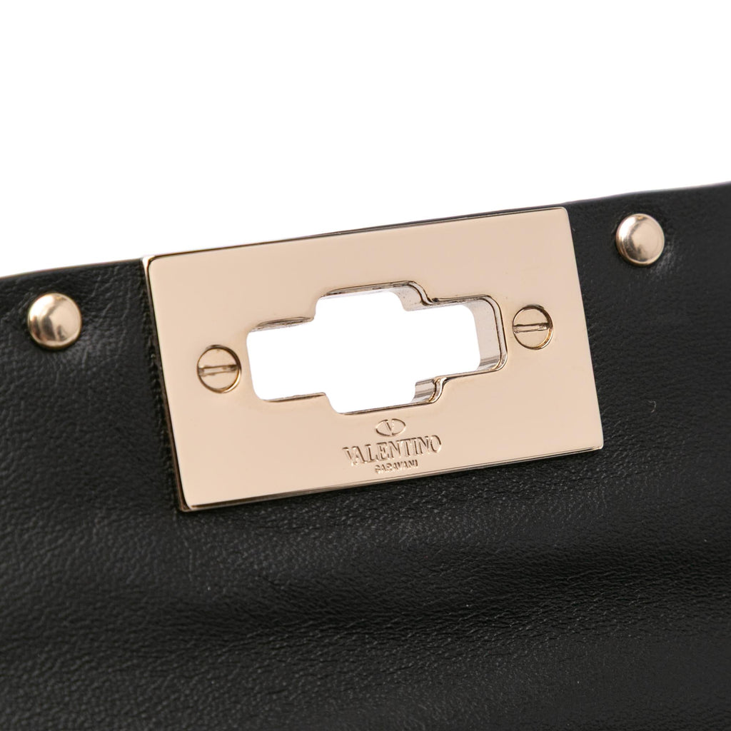 Valentino Lambskin Rockstud Spike Belt Bag