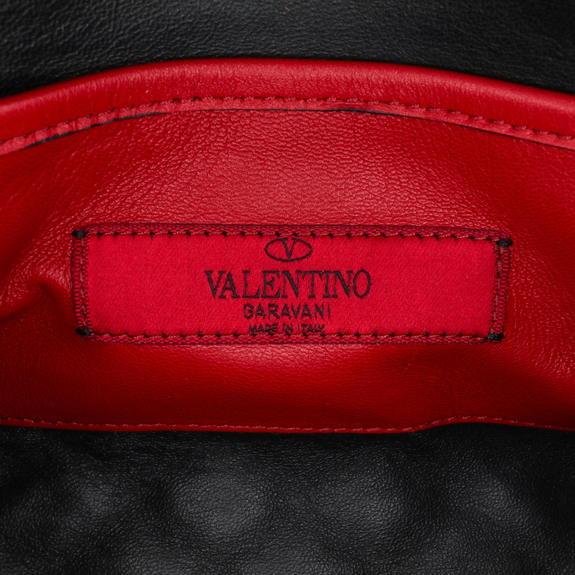 Valentino Lambskin Rockstud Spike Belt Bag