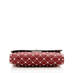 Valentino Lambskin Rockstud Spike Crossbody Clutch (SHF-16281)