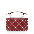 Valentino Calfskin Rockstud Spike Up Chain Small Shoulder Bag (SHF-20489)