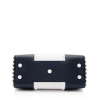 Valentino Lambskin Colorblock Rockstud Top Handle (SHF-IpHYts)