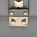 Valentino Calfskin Glam Lock Small Shoulder Bag (SHF-7ggMwP)