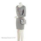Valentino Calfskin Glam Lock Small Shoulder Bag (SHF-7ggMwP)