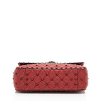 Valentino Calfskin Rockstud Spike Up Shoulder Bag (SHF-bfMgJN)