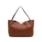Valentino Medium Grained Calfskin Rockstud Tote