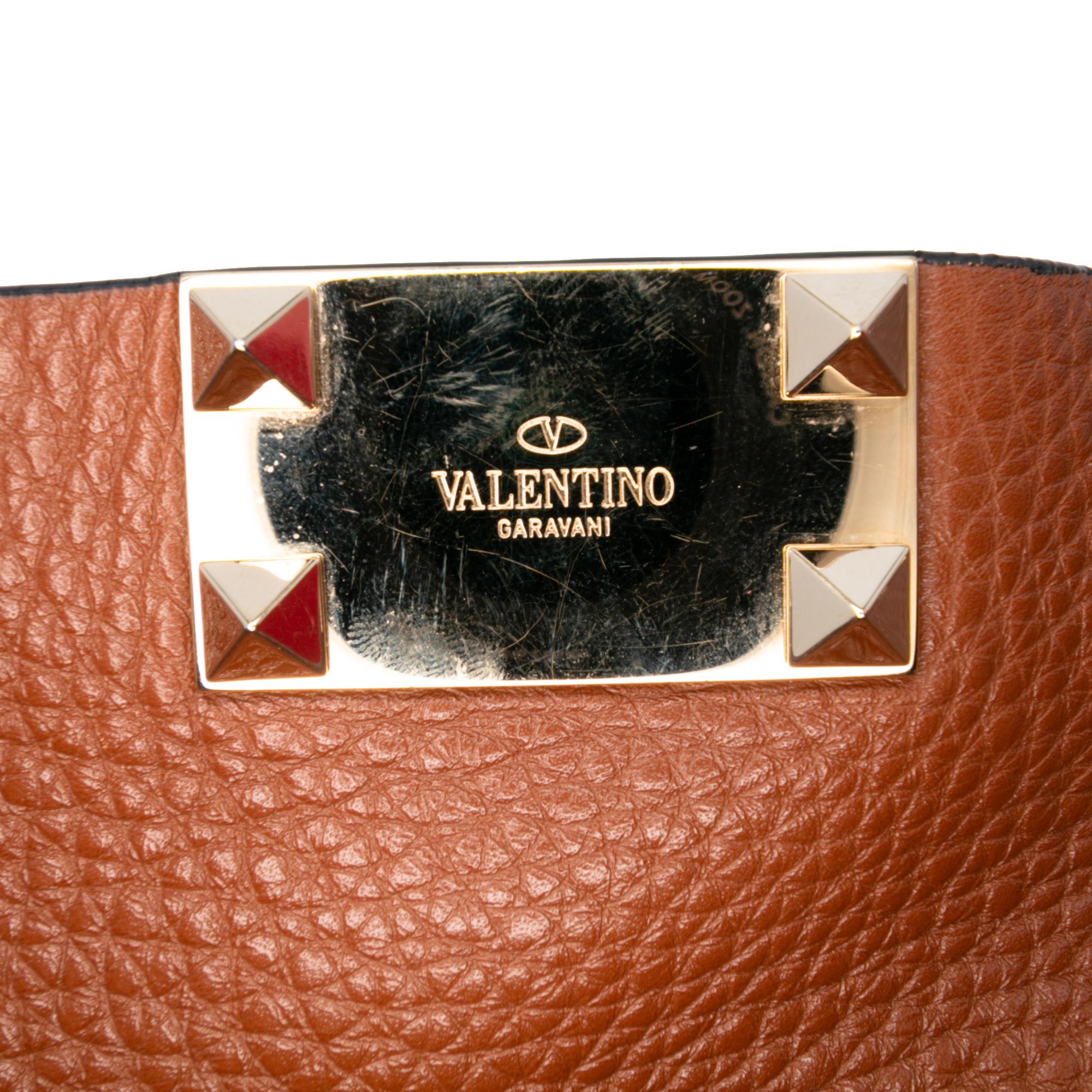 Valentino Medium Grained Calfskin Rockstud Tote