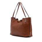 Valentino Medium Grained Calfskin Rockstud Tote