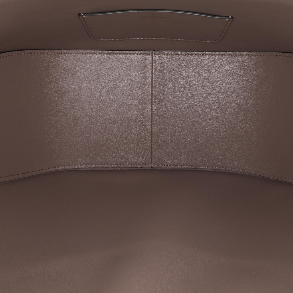 Valentino Medium Grainy Calfskin VLogo Moon Hobo
