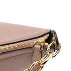 Valentino Medium Grainy Calfskin VLogo Moon Hobo