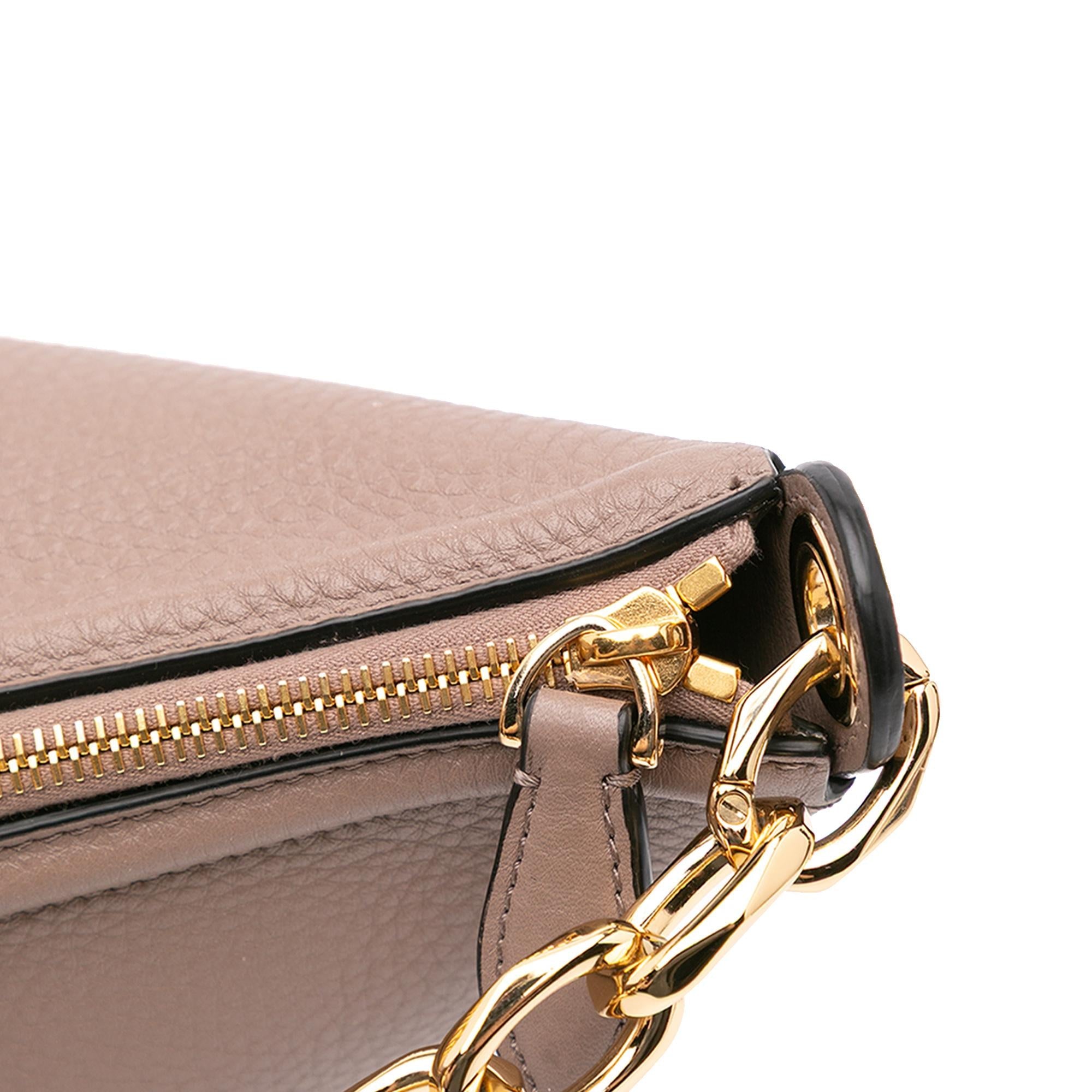Valentino Medium Grainy Calfskin VLogo Moon Hobo