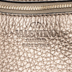 Valentino Metallic Calfskin Rockstud Messenger Bag (SHF-21791)