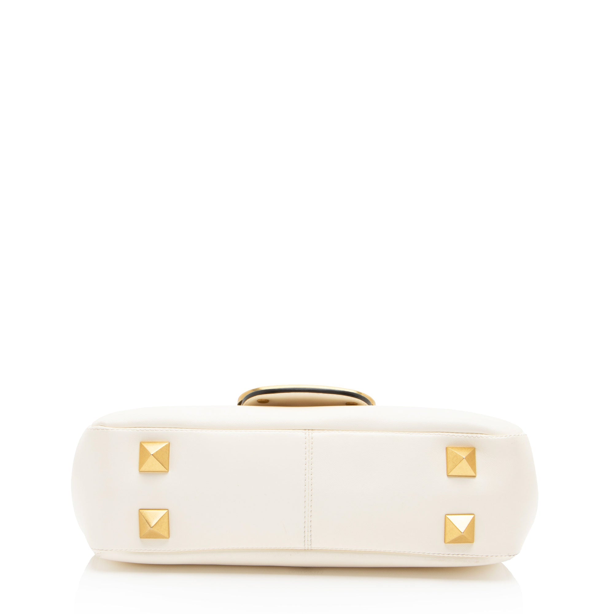 Valentino Lambskin VLogo Stud Sign Shoulder Bag (SHF-AjqgEs)