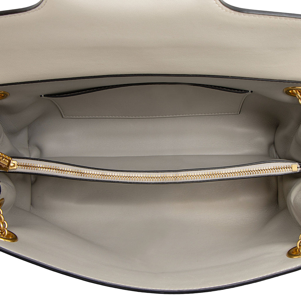 Valentino Lambskin VLogo Stud Sign Shoulder Bag (SHF-AjqgEs)