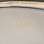 Valentino Lambskin VLogo Stud Sign Shoulder Bag (SHF-AjqgEs)