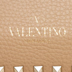 Valentino Pebbled Calfskin Rockstud Flip-Lock Small Messenger Bag (SHF-21886)