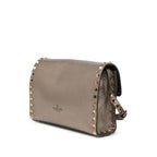 Valentino Small Grainy Calfskin Rockstud Flap Crossbody (SHG-YGUXmP)
