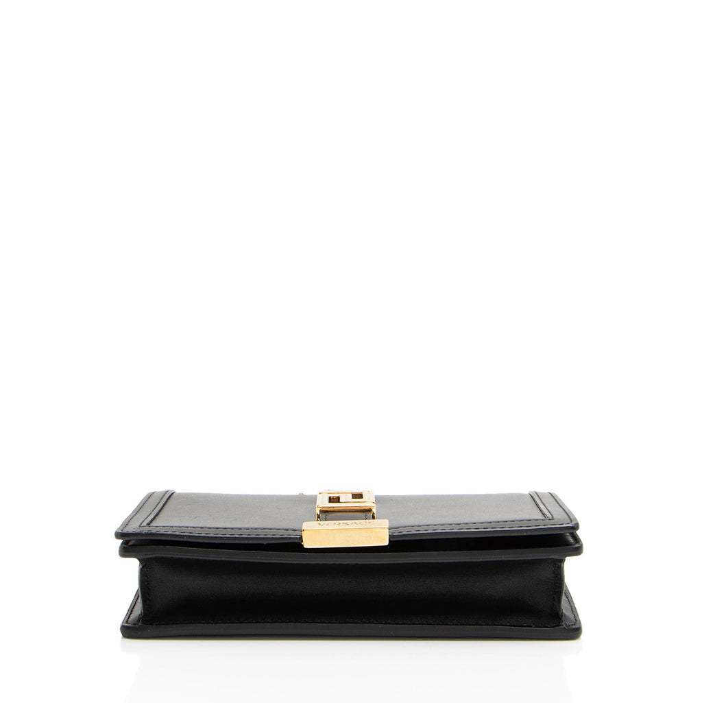Versace Calfskin Greca Goddess Chain Mini Bag
