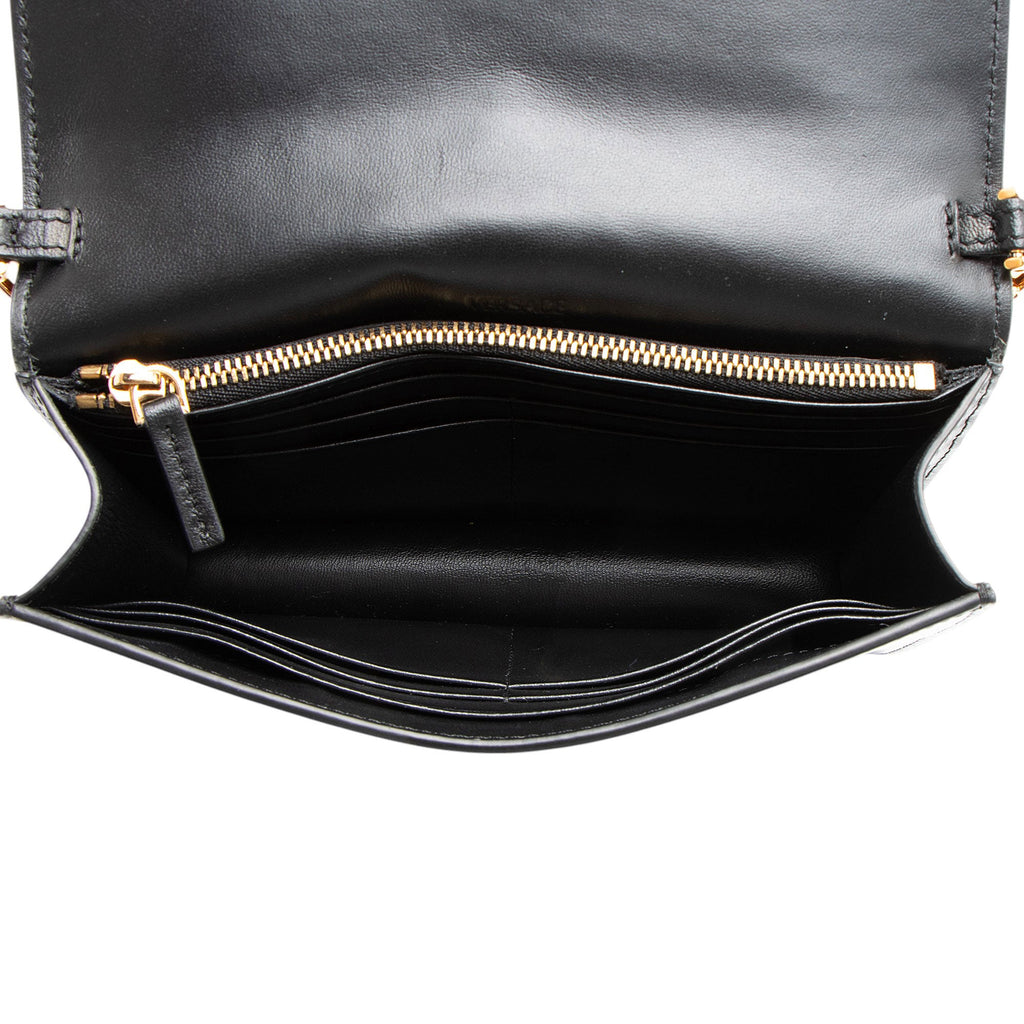 Versace Calfskin Greca Goddess Chain Mini Bag