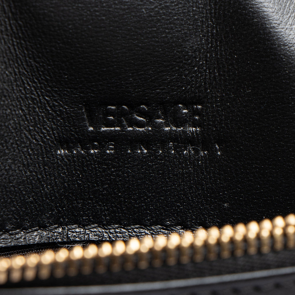 Versace Calfskin Greca Goddess Chain Mini Bag