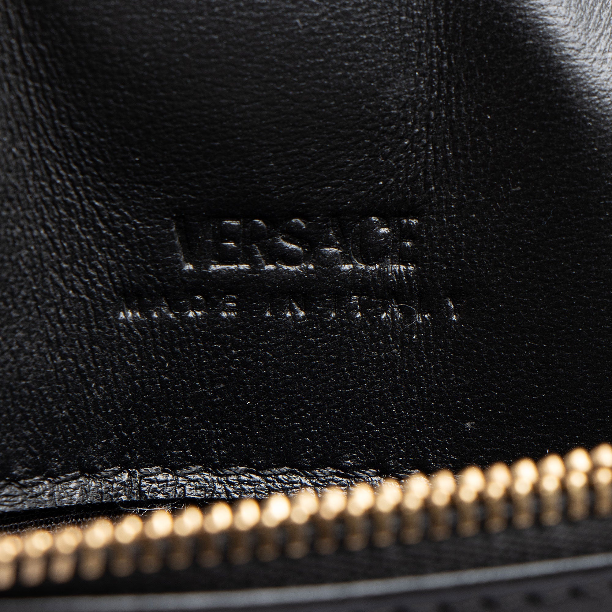 Versace Calfskin Greca Goddess Chain Mini Bag