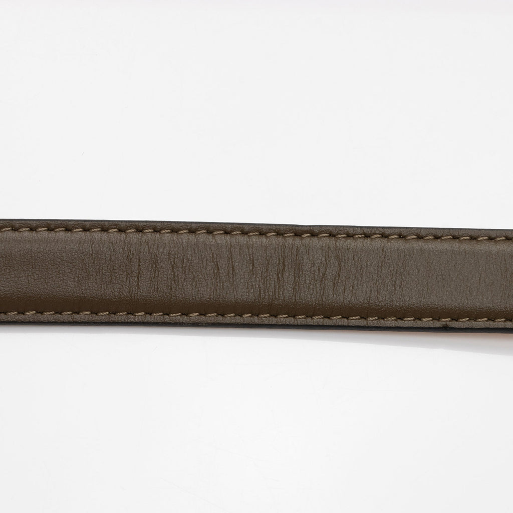 Versace Calfskin Greca Goddess Skinny Belt - Size 32 / 80 (SHF-tSxqCn)