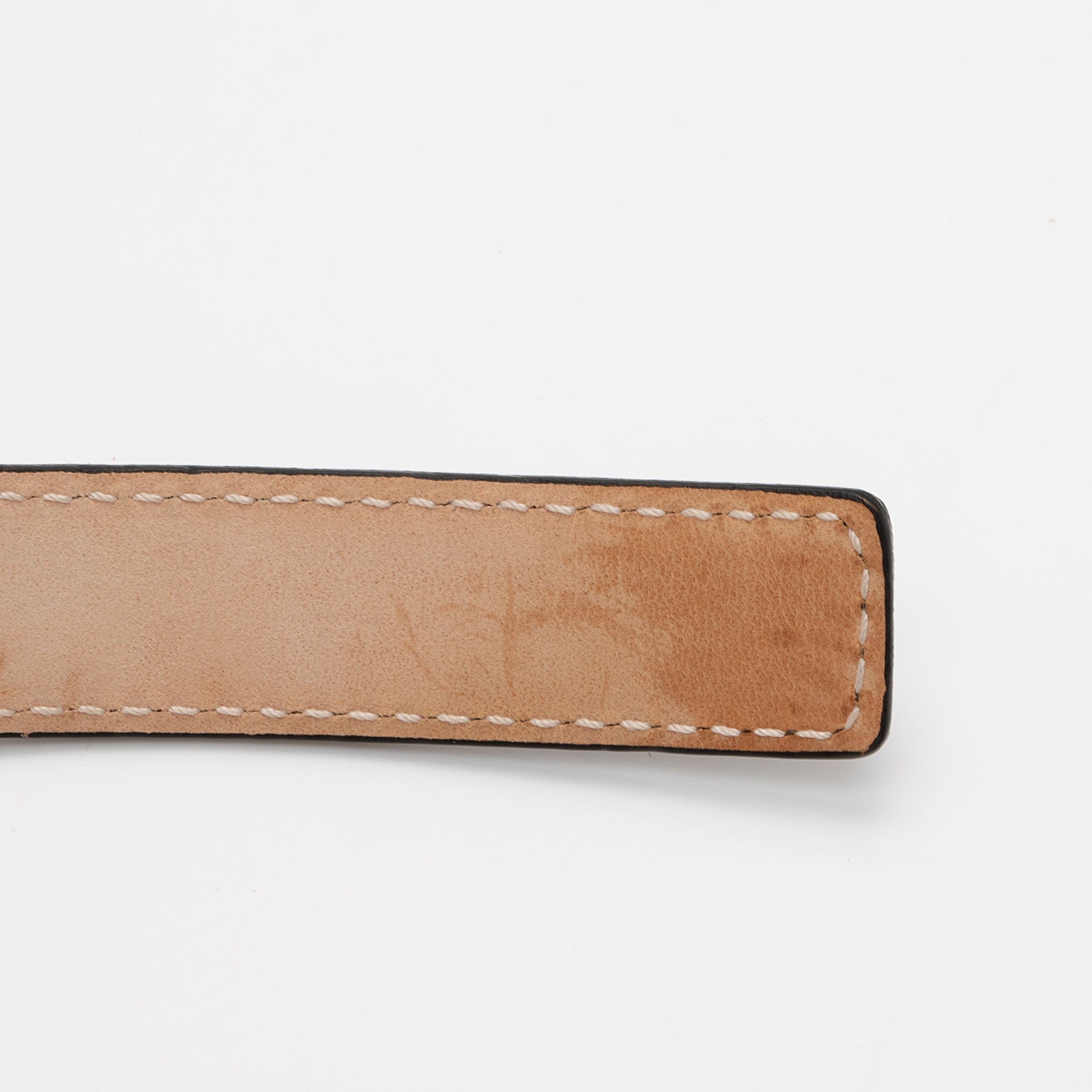Versace Calfskin Greca Goddess Skinny Belt - Size 32 / 80 (SHF-tSxqCn)