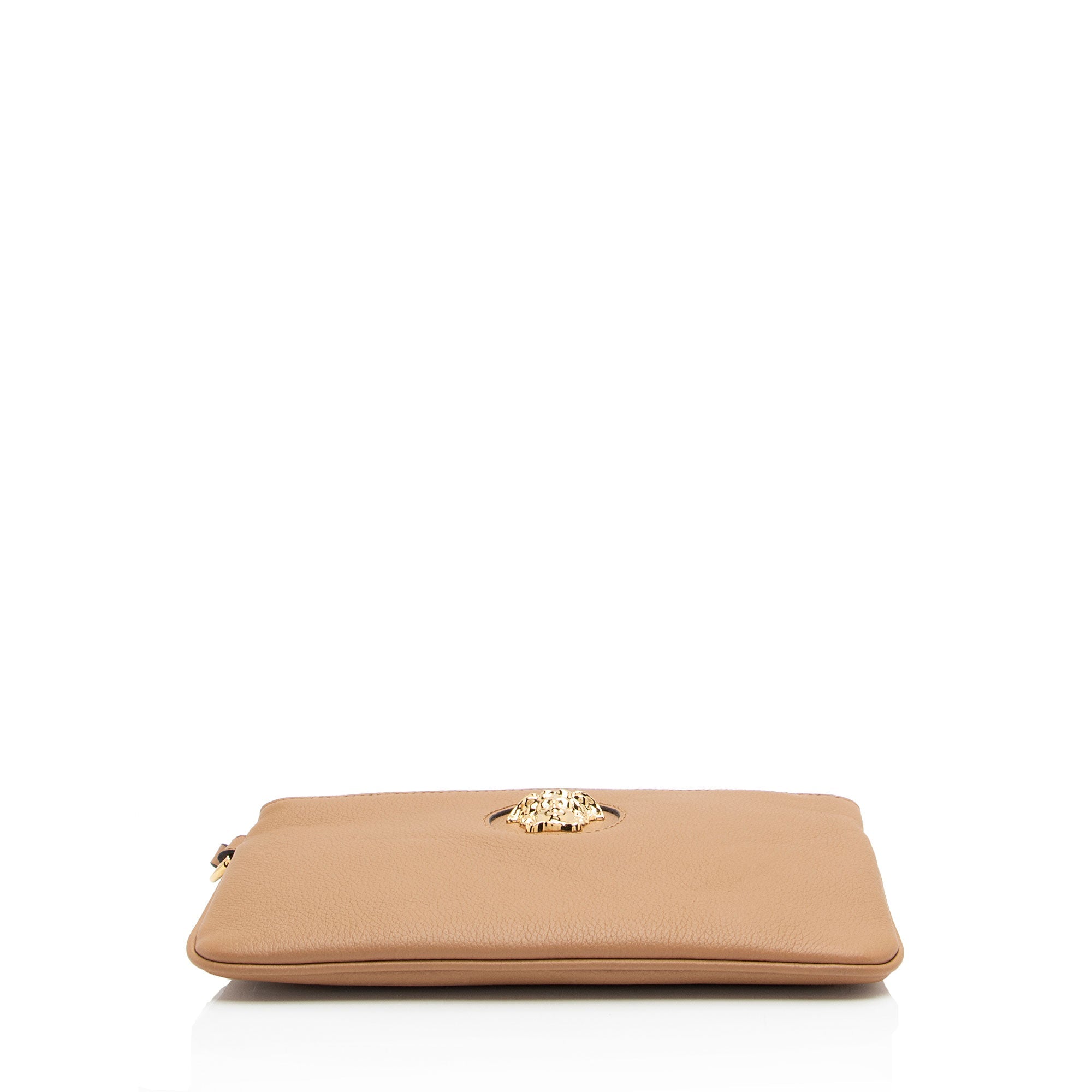 Versace Calfskin Medusa Wristlet (SHF-bNV7kw)