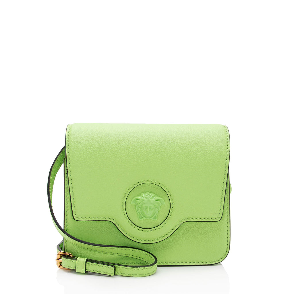 Versace Calfskin Palazzo Medusa Crossbody Bag (SHF-RhgcZQ)