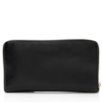 Versace Calfskin V Stitch Zip Around Continental Wallet (SHF-5uxipD)