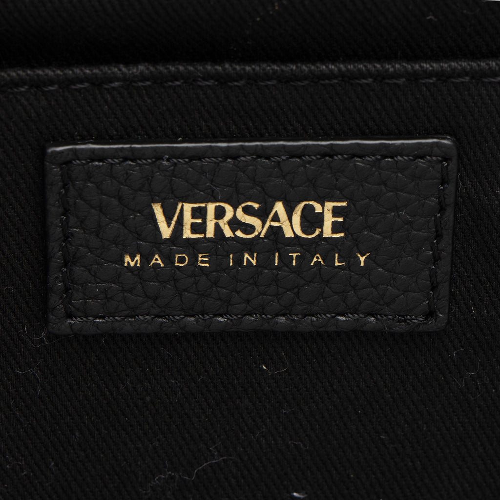 Versace Calfskin Virtus Chain Crossbody (SHF-r39Dq6)