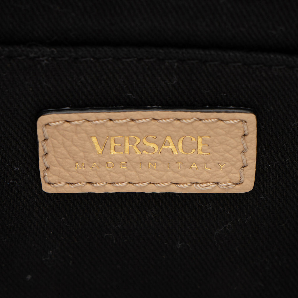 Versace Calfskin Virtus Shoulder Bag