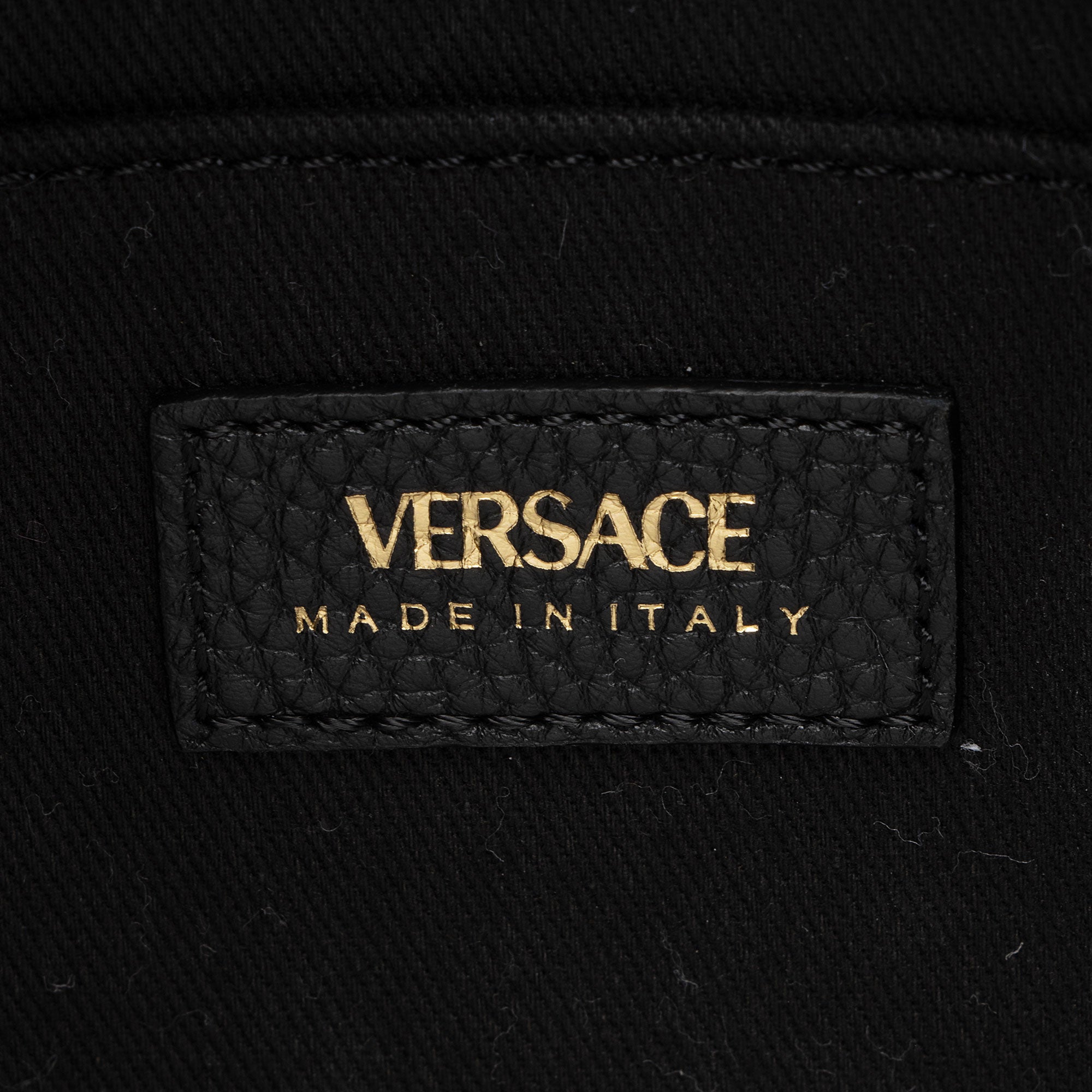 Versace Calfskin Virtus Small Camera Bag (SHF-RbVQo3)