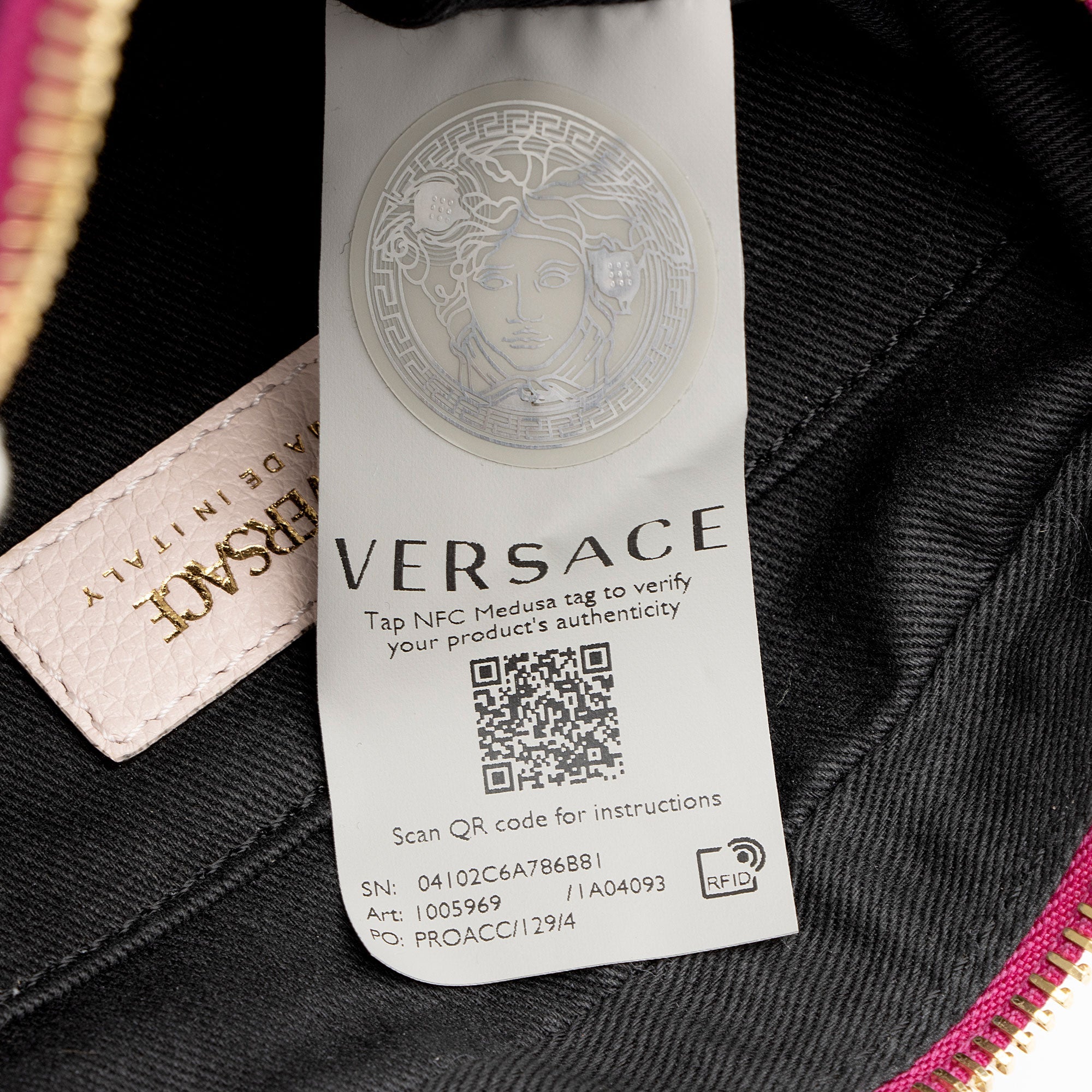 Versace Calfskin Virtus Small Camera Bag