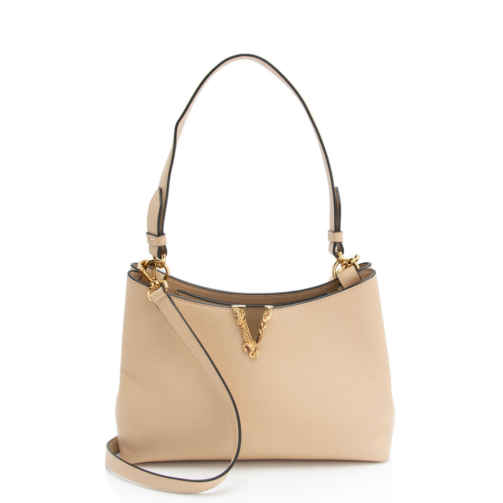 Versace Calfskin Virtus Small Hobo (SHF-lH0yzP)