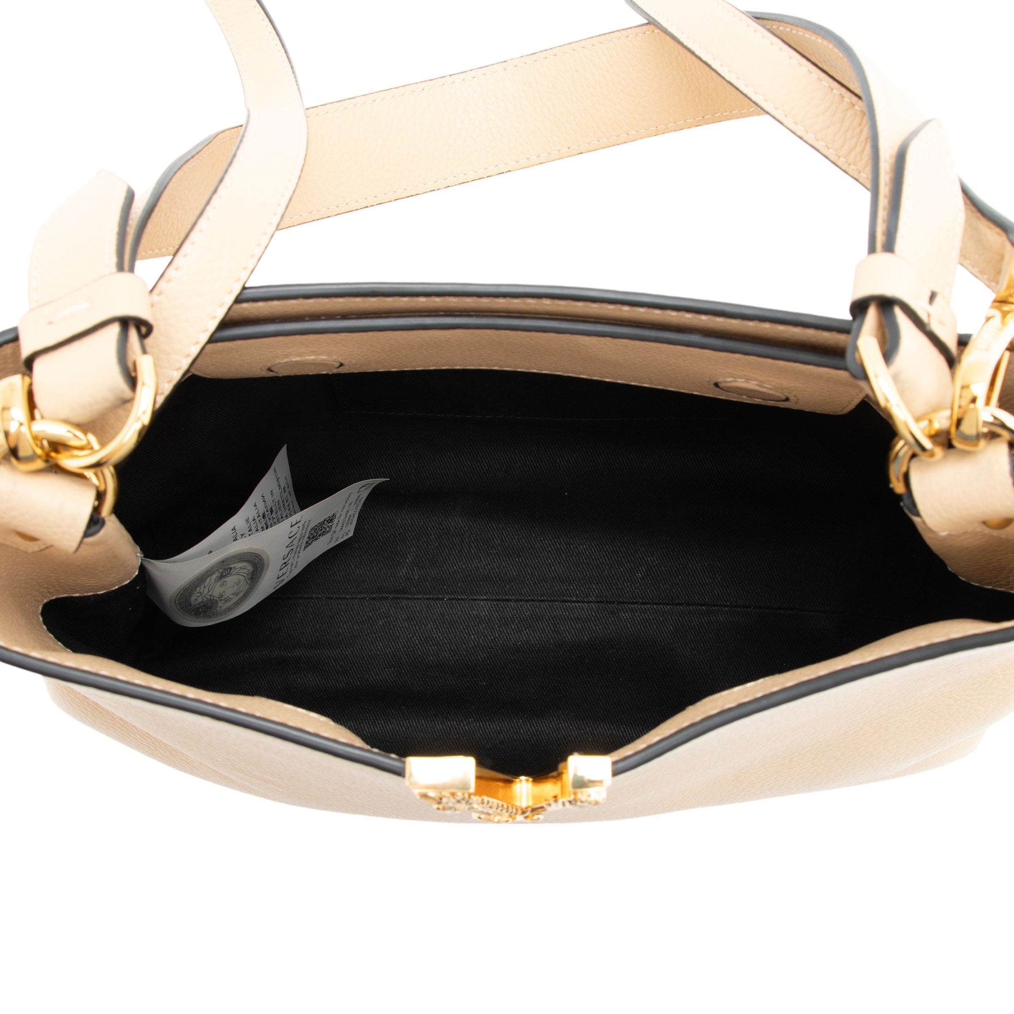 Versace Calfskin Virtus Small Hobo (SHF-lH0yzP)
