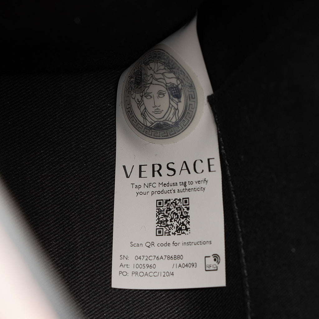 Versace Calfskin Virtus Small Satchel
