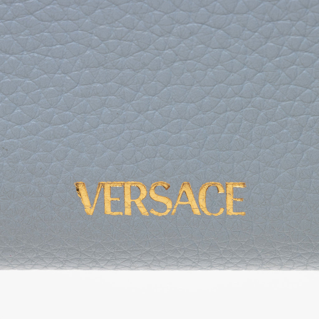 Versace Calfskin Virtus Zip Around Wallet (SHF-dvup03)