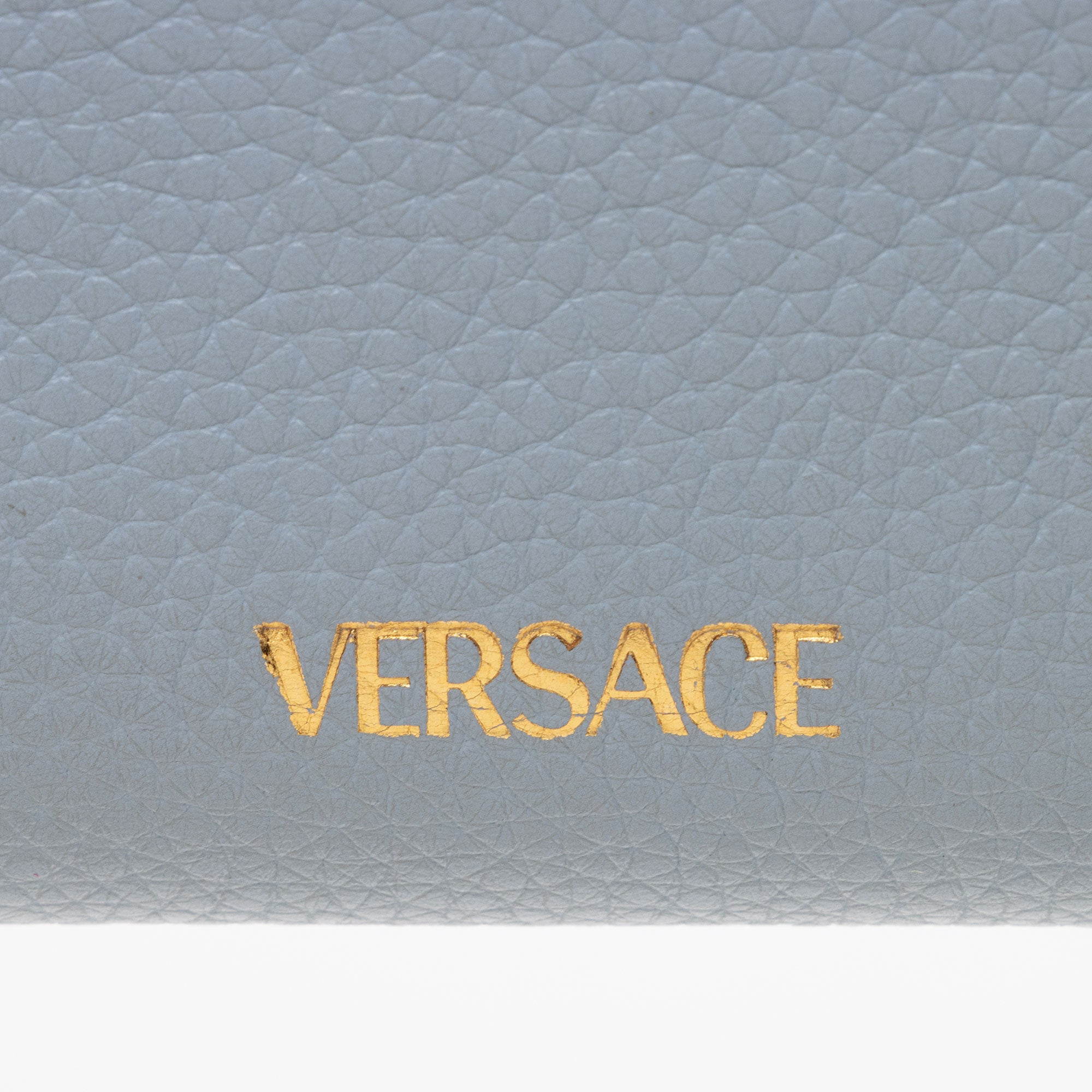 Versace Calfskin Virtus Zip Around Wallet (SHF-dvup03)