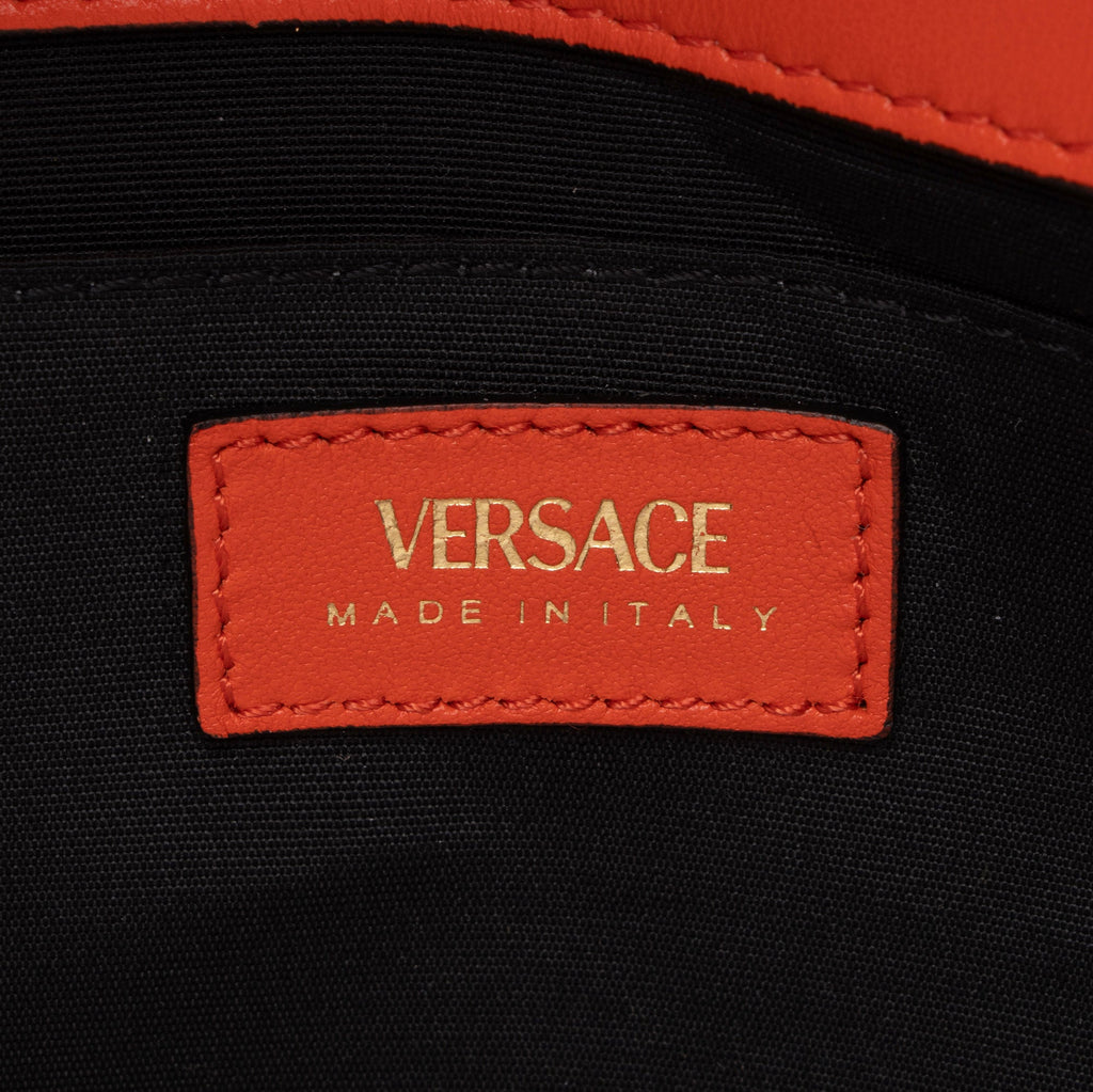 Versace Quilted Lambskin Medusa Medium Flap Bag