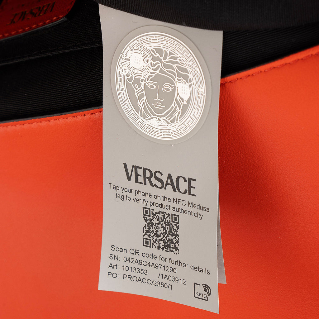 Versace Quilted Lambskin Medusa Medium Flap Bag